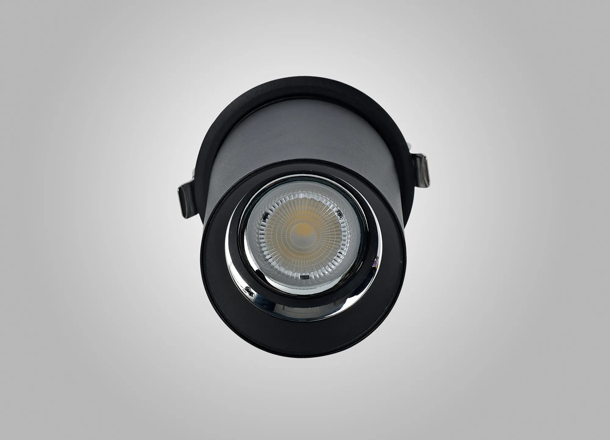 Eos A 20, Powered by EOS 20W 2700K 1480lm 10° Engine, Black & Black Adjustable Recessed Spotlight, IP20, 5yrs Warranty. DL350258  Dlux Eos A 20